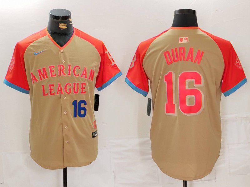 Men Boston Red Sox #16 Duran Orange All star 2024 Nike MLB Jersey style 4